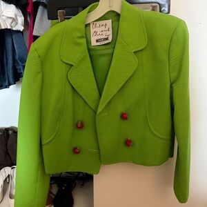 Moschino Cheap and Chic Strawberry Green Top and Skirt Set